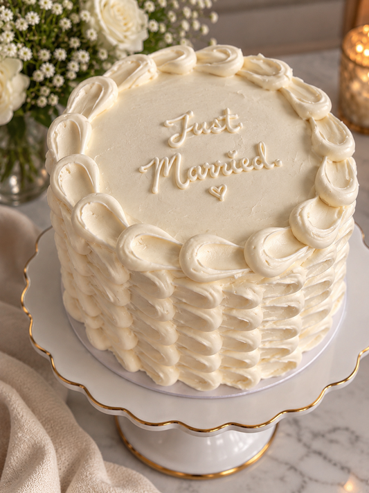 Wedding White Cake: 1 Tier