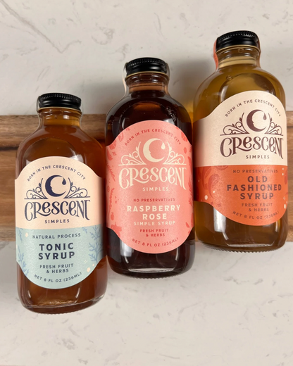 Crescent Cocktail Simple Syrups