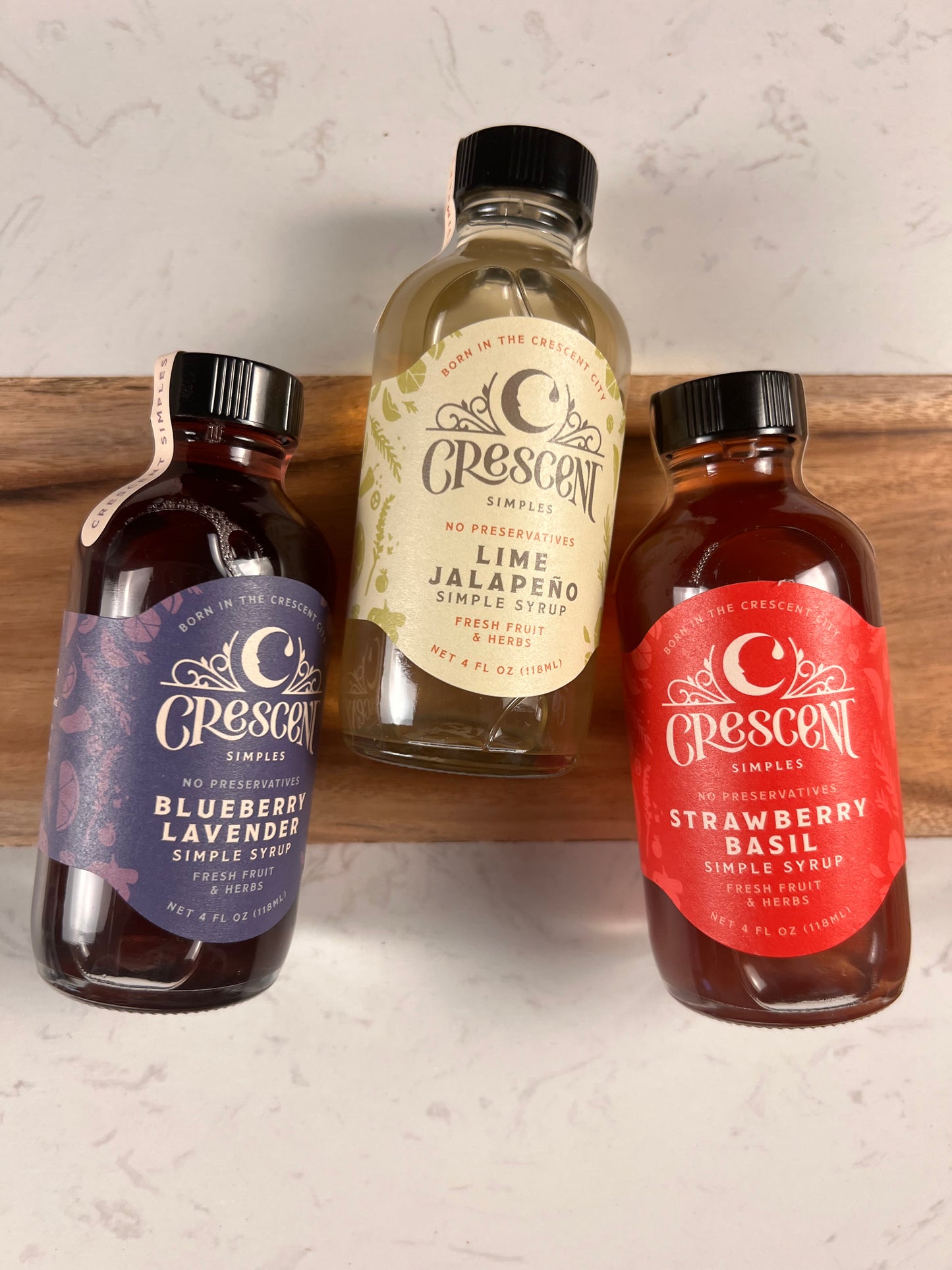 Crescent Cocktail Simple Syrups