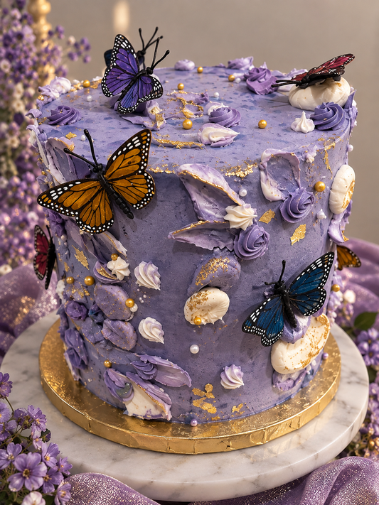 The Butterfly Garden Cake - Moonlit Pantry Catering & Events